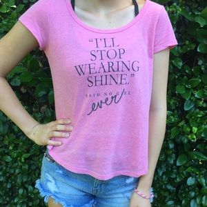 Abercrombie Pink Printed Tee